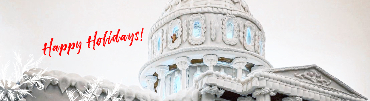 A gingerbread replica of the US Capitol